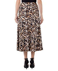 24seven Comfort Apparel Women's Print Maxi Skirt