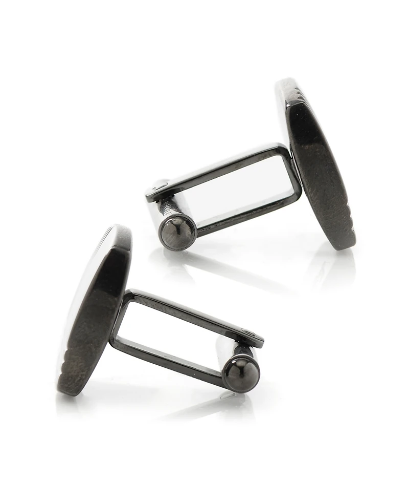 Ox & Bull Trading Co. Men's Stainless Steel Tartan Plaid Cufflinks