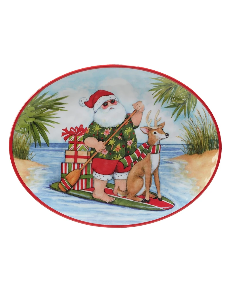 Certified International Santa's Wish 2 Pc. Platter Set