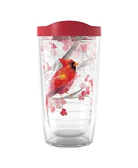 Tervis Christmas Holiday Cardinal and Berry Branches Made in Usa Double Walled Insulated Tumbler Travel Cup Keeps Drinks Cold & Hot, 16oz, Classic