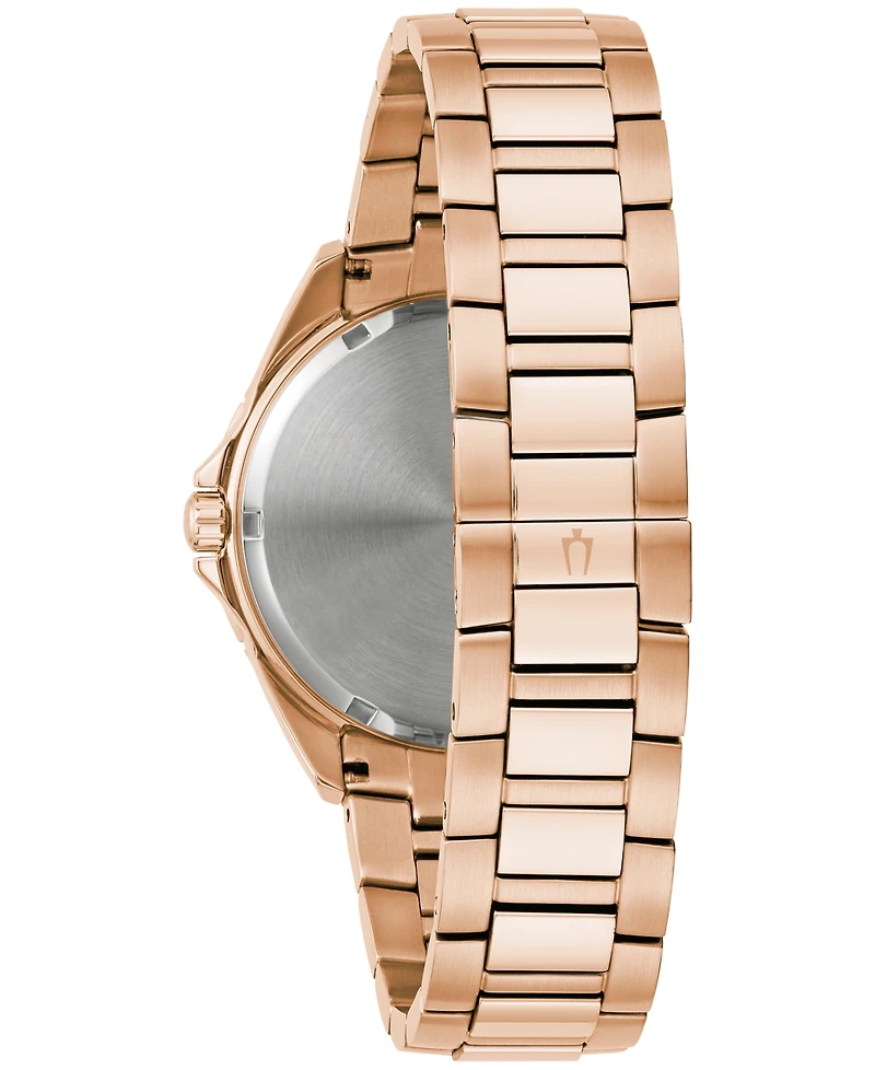 Bulova Men's Classic Phantom Rose Gold-Tone Stainless Steel Bracelet Watch 40mm