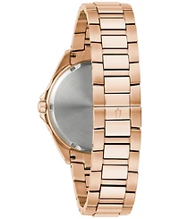 Bulova Men's Classic Phantom Rose Gold-Tone Stainless Steel Bracelet Watch 40mm