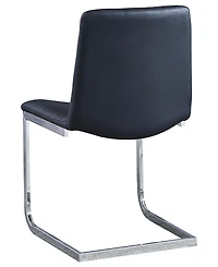 Best Master Furniture Blanca 34" Faux Leather Dining Chairs