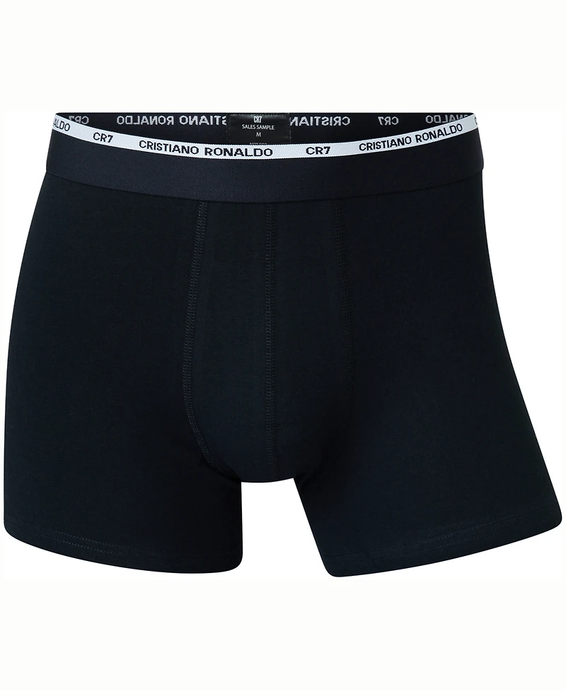 CR7 Men's Cotton Blend Trunks in Travel Bag, Pack of 5
