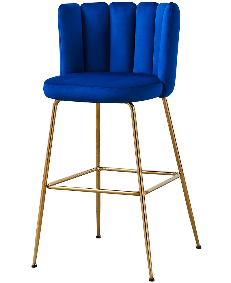 Best Master Furniture Elegante 41" Velvet Bar Stools, Set of 2