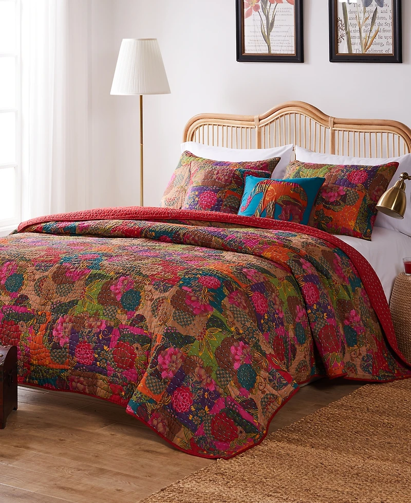 Greenland Home Fashions Jewel 3-Pc. Quilt Set, Full/Queen