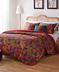 Greenland Home Fashions Jewel 3-Pc. Quilt Set, Full/Queen