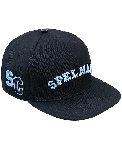 Men's Pro Standard Black Spelman College Jaguars Arch Over Logo Evergreen Snapback Hat