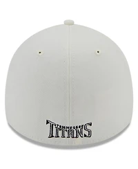 Men's New Era Cream Tennessee Titans Chrome Collection 39THIRTY Flex Hat