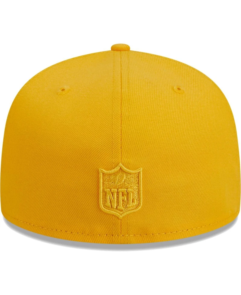 Men's New Era Gold Buffalo Bills Color Pack 59FIFTY Fitted Hat