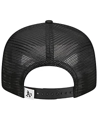 Men's New Era Black Oakland Athletics Trucker 9FIFTY Snapback Hat