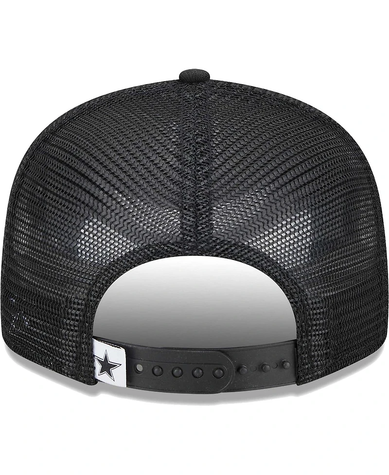 Men's New Era Black Dallas Cowboys Main Trucker 9FIFTY Snapback Hat