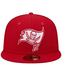 Men's New Era Scarlet Tampa Bay Buccaneers Super Bowl Xxxvii Main Patch 59FIFTY Fitted Hat