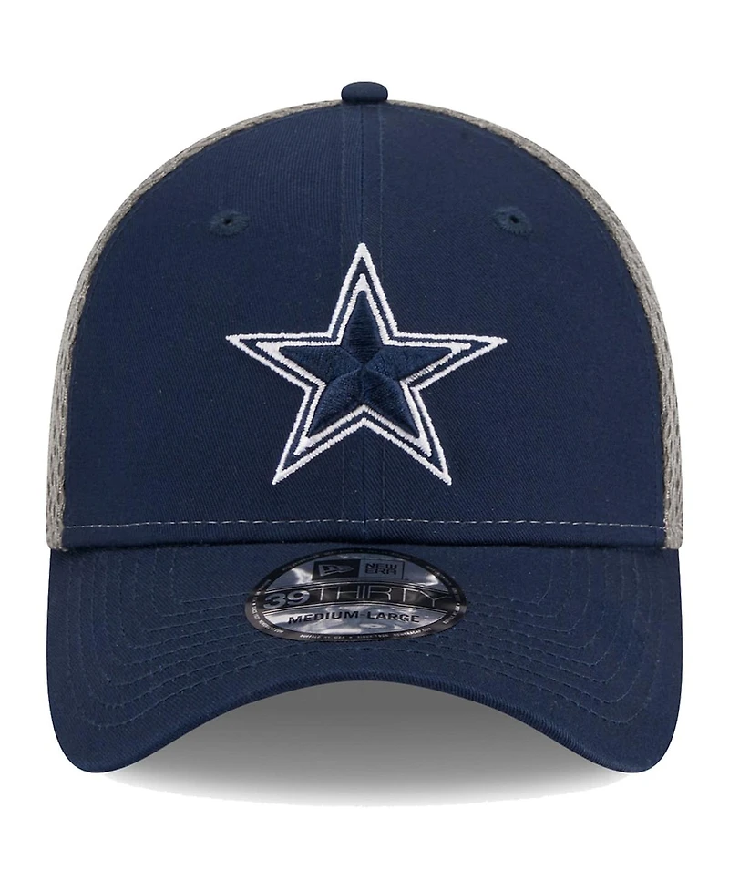 Men's New Era Navy, Graphite Dallas Cowboys Main Neo 39THIRTY Flex Hat