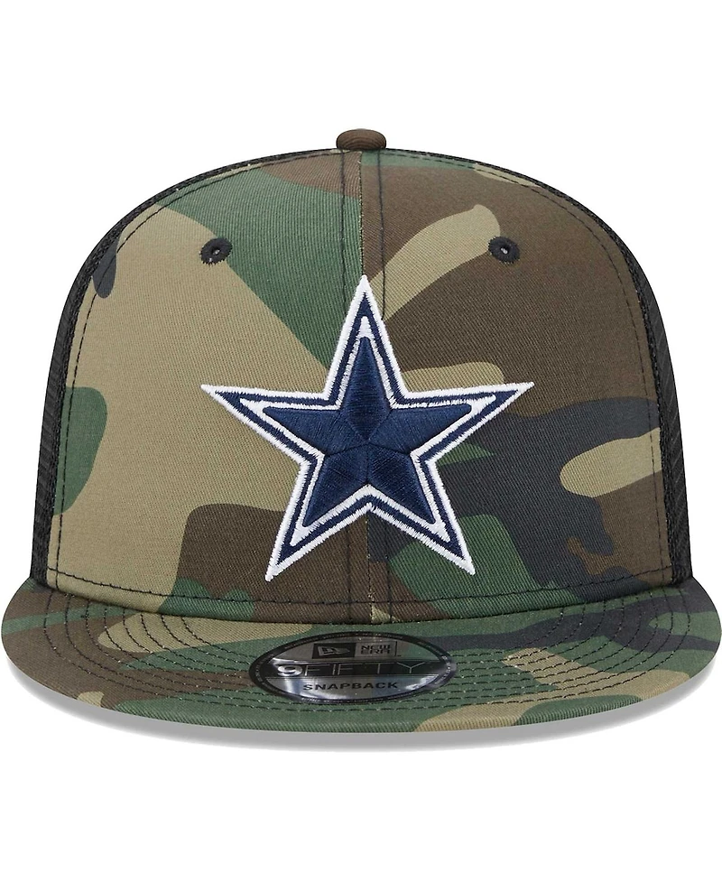 Men's New Era Camo Dallas Cowboys Main Trucker 9FIFTY Snapback Hat