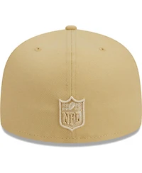 Men's New Era Khaki Buffalo Bills Raffia Front 59FIFTY Fitted Hat