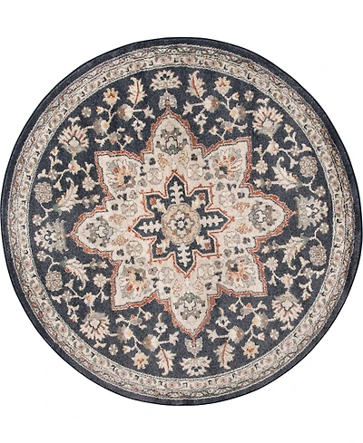 Closeout! Km Home Poise Pse-7230 5'3" x Round Area Rug