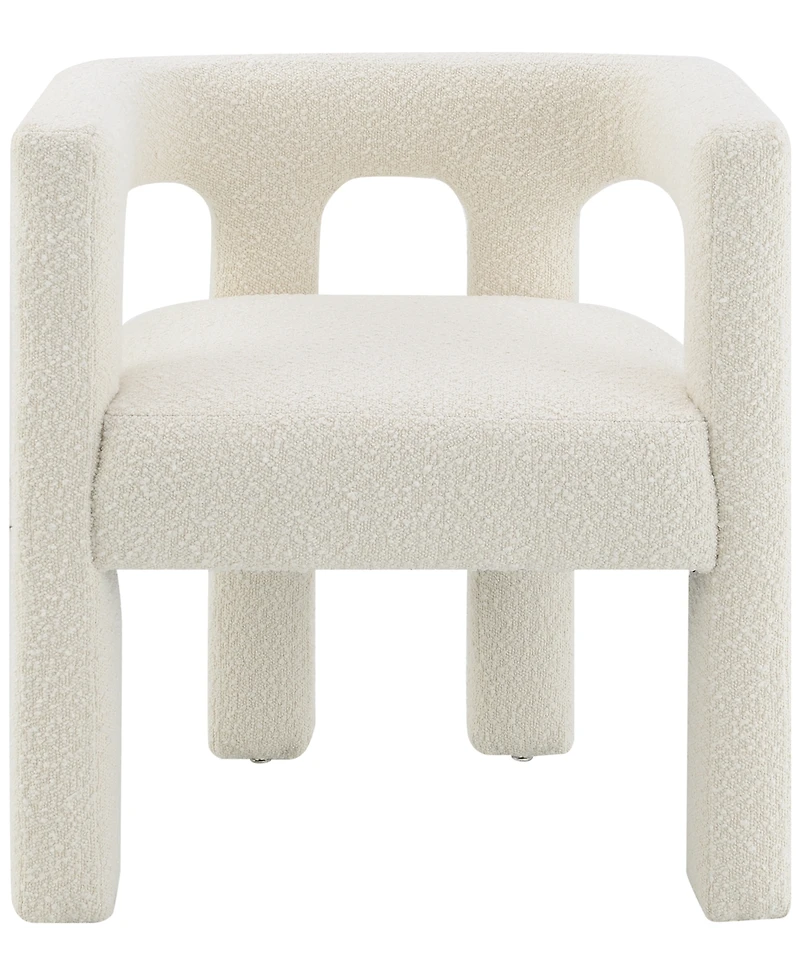 Abbyson Living Mandy 28" Boucle Fabric Dining Chair