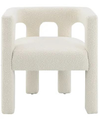 Abbyson Living Mandy 28" Boucle Fabric Dining Chair