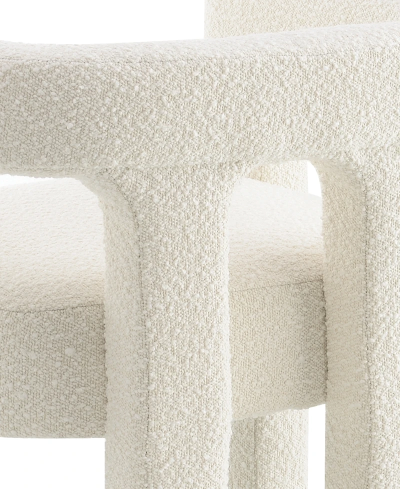 Abbyson Living Mandy 28" Boucle Fabric Dining Chair