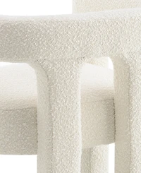 Abbyson Living Mandy 28" Boucle Fabric Dining Chair