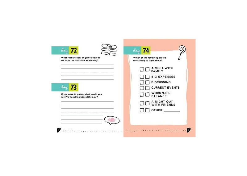 A Year of You and Me- A Journal of 365 Questions for Couples to Spark Love and Connection by Nadia Hayes