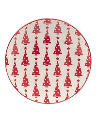 Certified International Peppermint Candy 6" Canape Plates Set of 6, Service for 6