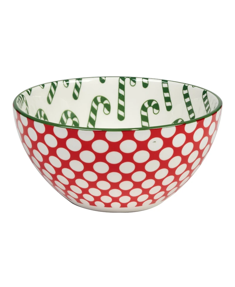 Certified International Winter Medley 30 oz All Purpose Bowls Set of 6, Service for 6