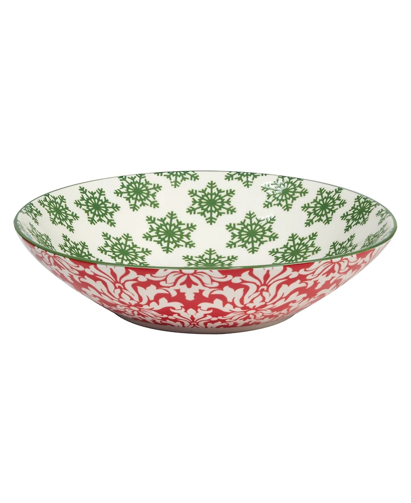 Certified International Winter Medley 40 oz Soup Bowls Set of 6, Service for 6