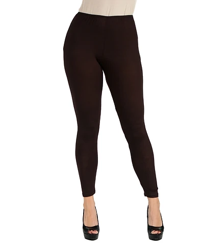 24seven Comfort Apparel Women's Stretch Ankle Length Leggings