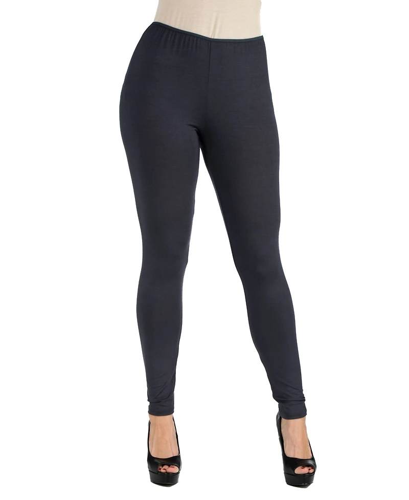 24seven Comfort Apparel Women's Stretch Ankle Length Leggings