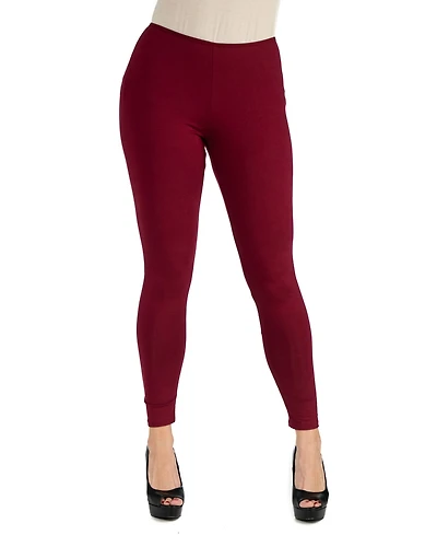 24seven Comfort Apparel Women's Stretch Ankle Length Leggings