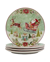 Certified International Joy of Christmas 16 piece Dinnerware Set, Service for 4