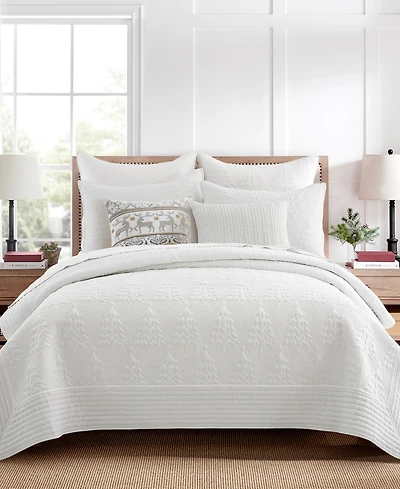 Levtex O Christmas Tree Stitching 3-Pc. Quilt Set, King/California King