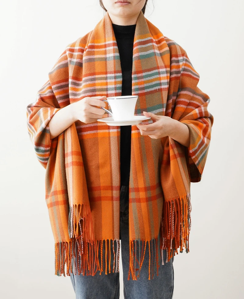 Battilo Lifestyle Plaid Acrylic Throw, 50" x 60"
