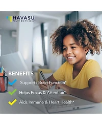 Omega Gummies for Kids, Lemon & Orange, Havasu Nutrition, 60ct