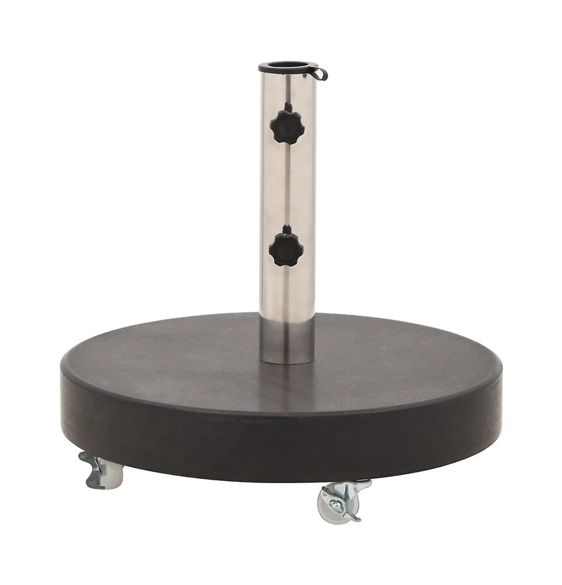 Parasol Base Granite 66.1 lb Round Black