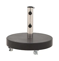 Parasol Base Granite 66.1 lb Round Black