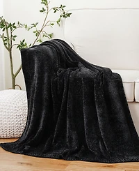 Battilo Lifestyle Solid Woven Micro Chenille Throw, 51" x 67"