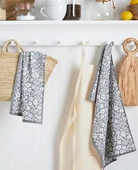 Martha Stewart Ditsy Floral Dual Purpose Kitchen Towel 2- Pack Set, 16" x 28"