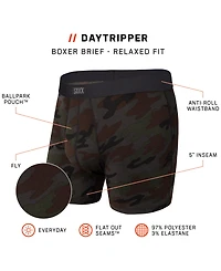 Saxx Men's Daytripper Moisture-Wicking Printed Boxer Briefs