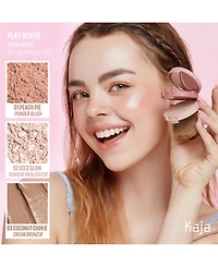 Kaja Face Bento Cream Bronzer, Powder Blush & Highlighter Sculpting Trio