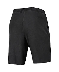 Men's Mitchell & Ness Black Los Angeles Lakers French Terry Tonal Fleece Shorts
