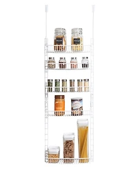 Smart Design -Tier Over the Door Pantry Organizer Rack with Adjustable Shelves