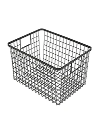 Smart Design Nestable 9" x 12" x 6" Basket Organizer with Handles, Set of 4