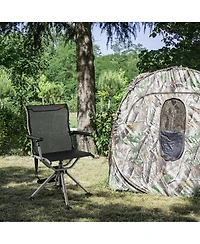 Costway 360 Degree Silent Swivel Hunting Chair w/ All-terrain Feet Pads Support 400 Lbs