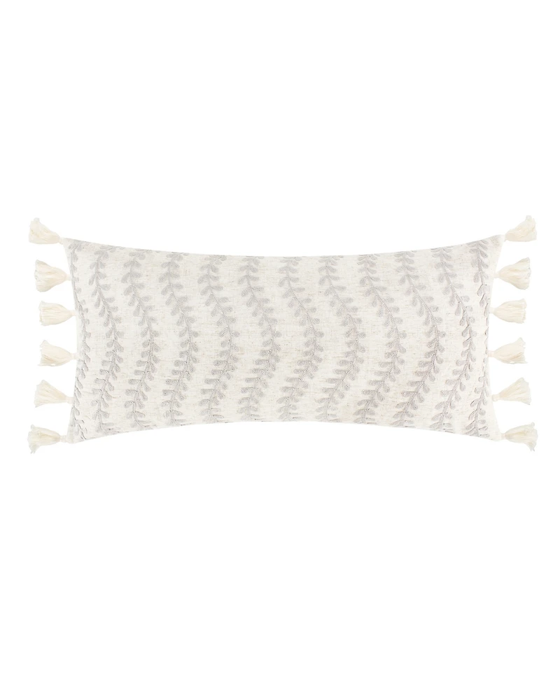 Levtex Ophelia Embroidered Decorative Pillow, 14" x 30"