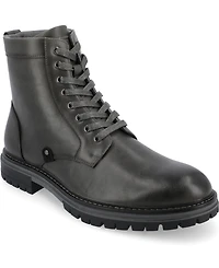 Vance Co. Men's Denver Tru Comfort Foam Plain Toe Lace-Up Ankle Boots