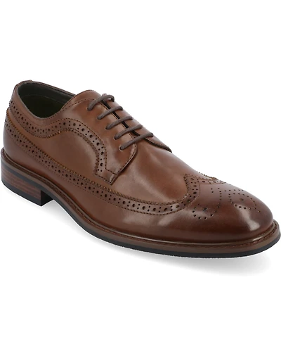 Vance Co. Men's Gordy Tru Comfort Foam Wingtip Lace-Up Dress Shoes