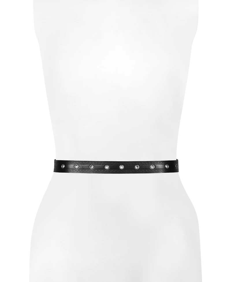 Frye Women's 30mm Embossed Edge Eyelet Leather Belt